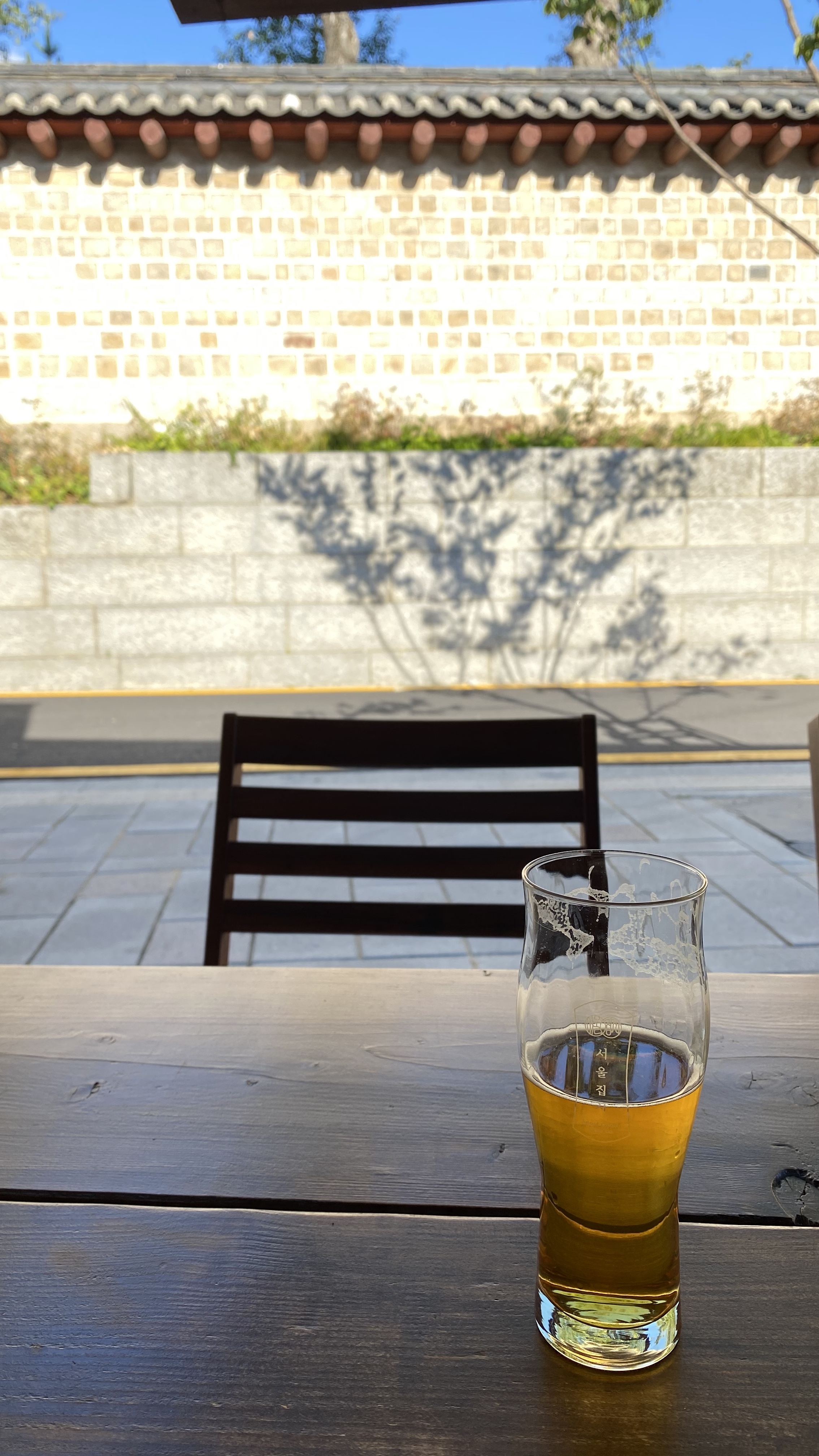 Seoul Gypsy Beer with Jongmyo Wall