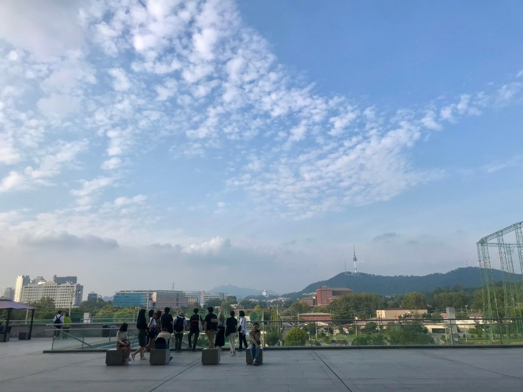 The view from the main staircase at National Museum of Korea